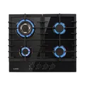 Produktbild: Klarstein Ignito 4 Zonen Gaskochfeld 4-flammig Sabaf-Brenner Glaskeramik schwarz 10033132