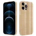 Produktbild: Cadorabo Hülle für Apple iPhone 12 PRO Schutz Hülle in Gold Handyhülle TPU Silikon Etui Case