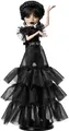 Produktbild: Monster High Wednesday Addams im schwarzen Rave'N-Kleid mit Accessoires
