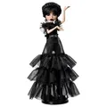Produktbild: Monster High Wednesday Sammelpuppe, Rave’N Wednesday in schwarzem Kleid, insp...