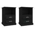 Produktbild: vidaXL Nachttisch Nachttische 2 Stk. Schwarz 43x36x60 cm (2-St)