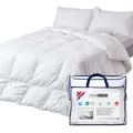 Produktbild: HOMESCAPES Extra warme Winterbettdecke 200x200 cm – Entenfedern & Daunen, Wärmeklasse 5
