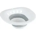 Produktbild: Relaxdays Sitzbad Für Toilette, Faltbar, Sitzbadewanne Hbt: 12x36x39 Cm, Einsatzbidet Intimpflege, Kunststoff, Weiß/grau
