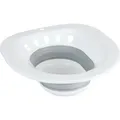 Produktbild: Relaxdays Sitzbad Für Toilette, Faltbar, Sitzbadewanne Hbt: 12x36x39 Cm, Einsatzbidet Intimpflege, Kunststoff, Weiß/grau