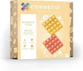 Produktbild: CONNETIX Magnetbausteine Pastell Zitrone und Pfirsich Grundplatten-Pack, 2 Stück