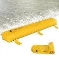 Produktbild: VEVOR Flutbeutel, Wiederverwendbare PVC-Wasserableitungsrohre, leicht, mit ausgezeichneter wasserdichter Wirkung, verwendet für Türen, Garagen, Gelb
