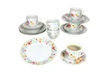 Produktbild: MamboCat Kaffeeservice 18tlg Kaffeeservice Variant Blümchen Porzellan 6 Personen, Porzellan