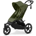 Produktbild: cybex Gold Jogger Avi Spin, Olivgrün, Textil, 68.5x113x118.5 cm, CE, Feststellbremse, Federung, Verdeckung abnehmbar, 5-Punkte-Gurt, Baby on Tour, Kinderwagen, Sport-Kinderwagen