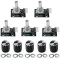 Produktbild: KY-040 Rotary Encoder Modul Drehgeber 5 Stück 360 Grad Drehgeber Drehwinkelge...