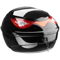 Produktbild: Motorradkoffer mit extragroßem Reflektor -  Volumen ca. 22 Liter schwarz B-Ware