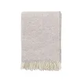 Produktbild: KLIPPAN Stella Wolldecke 130x200 cm Beige aus 100% Lammwolle weiche Kuscheldecke Überwurf