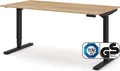 Produktbild: ASSMANN Elektrisch höhenverstellbarer Schreibtisch Y-Line Eiche Natura Schwarz, 160x80cm, Memoryfunktion, Kollisionsschutz, 2-fach-Motorik