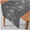 Produktbild: DecoHomeTextil Heimtextilmanufaktur Tischläufer Miami Tablerunner, wind- und wetterfest, UV-beständig, verrottungsfest grau 40 cm x 220 cm