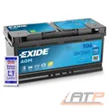 Produktbild: EXIDE AUTOBATTERIE 12V 106Ah STARTERBATTERIE 950A EK1060 AGM START STOPP+FETT