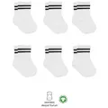 Produktbild: bistyle Socken für Babys Neugeborene Babysocken Jungen Mädchen Kurzsocken (Set, 6-Paar, 6er-Pack) gerippt Bio-Baumwolle GOTS zertifiziert 0-6 Monate bis 2-3 Jahre schwarz|weiß 6-12 Monate (19-21)