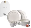 Produktbild: like. by Villeroy & Boch – Perlemor Sand Frühstücks-Set 6 teilig für 2 Personen Beige, Spülmaschinenfest, Mikrowellensicher, Geschirrset mit Frühstückstellern, Tassen und Schüsseln, Porzellan