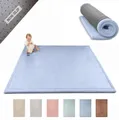 Produktbild: Hakuna Matte Spielmatte Baby 200x150x2,5cm, blau – Teppich für Kinderzimmer mit Memory-Schaum, Krabbelmatte Baby mit Rutschfester Unterseite