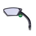 Produktbild: CONTEC E-View Fahrradspiegel, links oder rechts, 360° verstellbar, Glare Edelstahllinse, 50% weniger Reflexion, Nylon-Rahmen, 22,2 mm Lenker, Schwarz, Robust