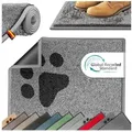 Produktbild: KESSER Fußmatte Schmutzfangmatte rutschfest für Innen- & Außenbereich, Höhe: 7 mm, Teppich für Wohnungseingang, Büro & Vorzimmer grau 90 cm x 60 cm x 7 mm