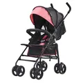 Produktbild: VEVOR Kinderwagen Kinderbuggy Reisebuggy verstellbare Rückenlehne Schwarz/Rosa