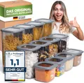 Produktbild: Viwares Vorratsdosen mit Deckel Luftdicht, 12er Vorratsbehälter Set BPA-Frei, Vorratsdose zur Müsli Mehl Aufbewahrung Küche, Praktische Organizer