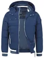 Produktbild: Indicode Herren Marlon Steppjacke in Daunenjacken-Optik | Winterjacke Übergangsjacke Blau, M