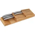 Produktbild: Relaxdays Messerhalter Bambus Natur Magnetisch für 9 Messer 5,5 cm x 13 cm x 40 cm 1 kg
