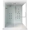 Produktbild: Home Deluxe Dampfdusche, Weiß, Glas, 130 cm, Badezimmer, Baden & Duschen, Duschkabinen
