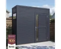 Produktbild: Gartenhaus Bertilo Cubus 1 inkl. Bodenplatte 234 x 121 cm anthrazit