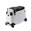 Produktbild: Berwin Panda Adventure Kinder Reisekoffer Trolley Kindertrolley Handgepäck Koffer mit Rollen und Sitz Schwarz