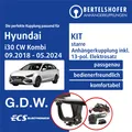 Produktbild: Für HYUNDAI i30 CW Kombi Typ PDE 09.2018-05.2024 AHK starr +13pol sp. E-Satz ABE
