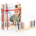 Produktbild: Speedy Monkey Regenbogen-Abakus 31,8x6,9x24,6cm bunt, Holz Spielzeug für Kinder, Liebevolle Details- tolle Geschenkidee