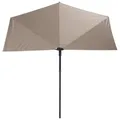 Produktbild: Sonnenschirm, Natur, Schwarz, Textil, 270x150 cm, höhenverstellbar, regenabweisend, stabile Strebegelenke, UV-beständig, Sonnen- & Sichtschutz, Sonnenschirme