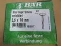 Produktbild: 125 Stück Qualitäts Scheibenkopfnägel 3,5x70mm Stahl  metallisiert AktionConti 1