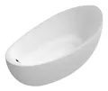 Produktbild: Villeroy & Boch Aveo New Generation Freistehende Badewanne mit Wasserzulauf 1900 x 950 mm - Stone White / Verchromt - UBQ194AVE9T1VRW