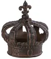 Produktbild: Dehner Dekofigur Krone, nostalgisch, ca. 15 x 15 x 17 cm, Gusseisen, edelrostfarben, Rostbraun