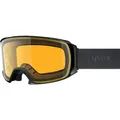 Produktbild: Uvex Sports Craxx Brillenträger Skibrille (Farbe: 2030 black mat, lasergold lite/clear (S1)) (31401153)