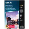 Produktbild: Epson Matte Paper - Heavy Weight A 3, 50 Blatt, 167 g S 041261