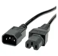 Produktbild: VALUE Value 19.99.1123 Kaltgeräte Anschlusskabel Schwarz 3.00 m Netzkabel, (300.00 cm)