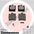 Produktbild: Bremsbeläge 21898.155.2 ZIMMERMANN für MERCEDES-BENZ CLK Cabriolet E-KLASSE SLK