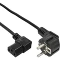 Produktbild: InLine Netzkabel Schuko/Stecker - IEC/Buchse 1,8 m schwarz gewinkelt (16752)