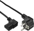 Produktbild: InLine Netzkabel, 1,8m, gewinkelt, schwarz