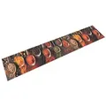 Produktbild: vidaXL Küchenteppich Waschbar Löffel & Gewürze 60x300 cm Samt