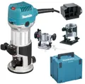 Produktbild: Makita Fräse Multifunktionsfräse »RT0702CX2J« im Makita Makpac Koffer Gr.4, (vielseitig einsetzbare Multifunktionsfräse), 710 W, 6/8 mm, Leerlaufdrehzahl, 10000 - 34000 min⁻¹