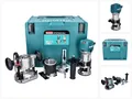Produktbild: Makita Akku-Multifunktionsfräse RT 0702 CX2J Multifunktionsfräse 710 W 6 / 8 mm + Oberfräsenmodul