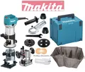 Produktbild: Makita Multifunktionsfräse RT0702CX2J Oberfräse, Fräse RT0702 + Zubehör + Module