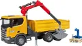 Produktbild: bruder ScaniaSuper 560R Baustellen-LKW Kran und 2 Paletten