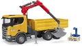 Produktbild: 03551  Scania Super 560R Baustellen LKW mit Kran & 2 Paletten  116 Fahrzeuge,...