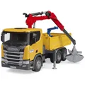 Produktbild: BRUDER 03551 Scania Super 560R Baustellen-LKW mit Kran und 2 Paletten