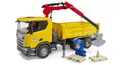 Produktbild: Bruder Spielzeug 03551 Scania Baustellen LKW mit Kran und Zubehör Lastwagen Neu